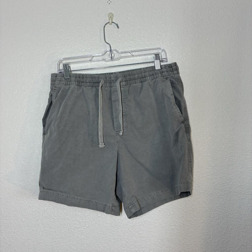 Vineyard Vines Shorts Mens Medium Gray Chino Elastic Waist Drawstring 7 Inseam